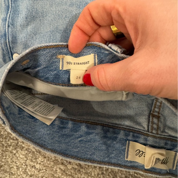 SOLD Madewell Womens High Rise 90s Straight Leg Jean Size 26 - Picture 3 of 6